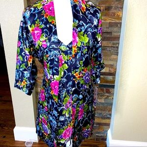 California Dynasty Satin Chemise size M &Robe Sz S